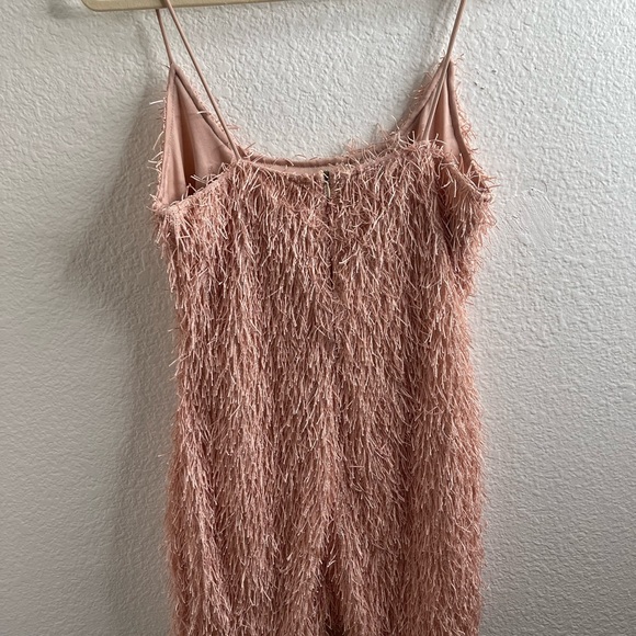 Dusty Pink Missguided fringe mine dress sz 8 - Picture 17 of 17